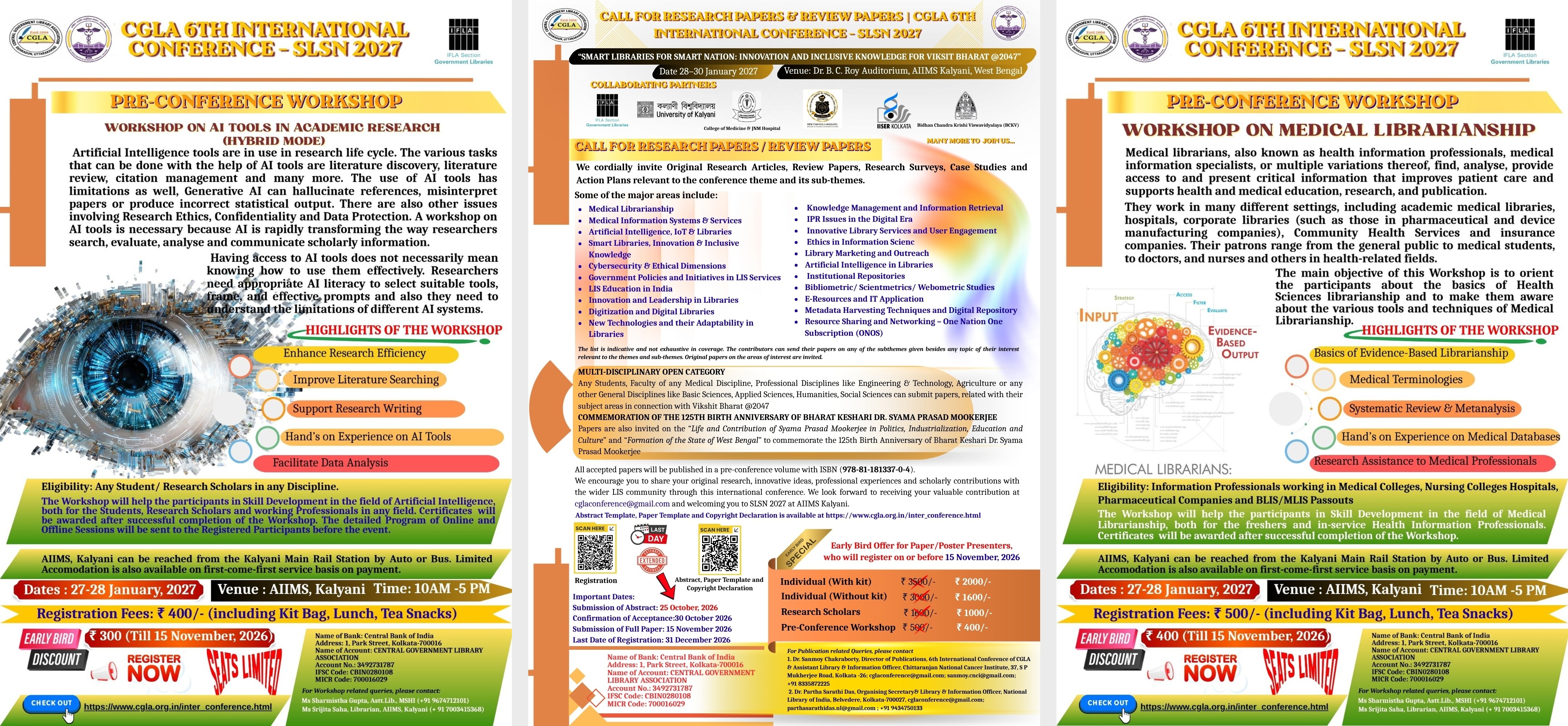 CGLA 6th International Conference SLSN 2027 posters